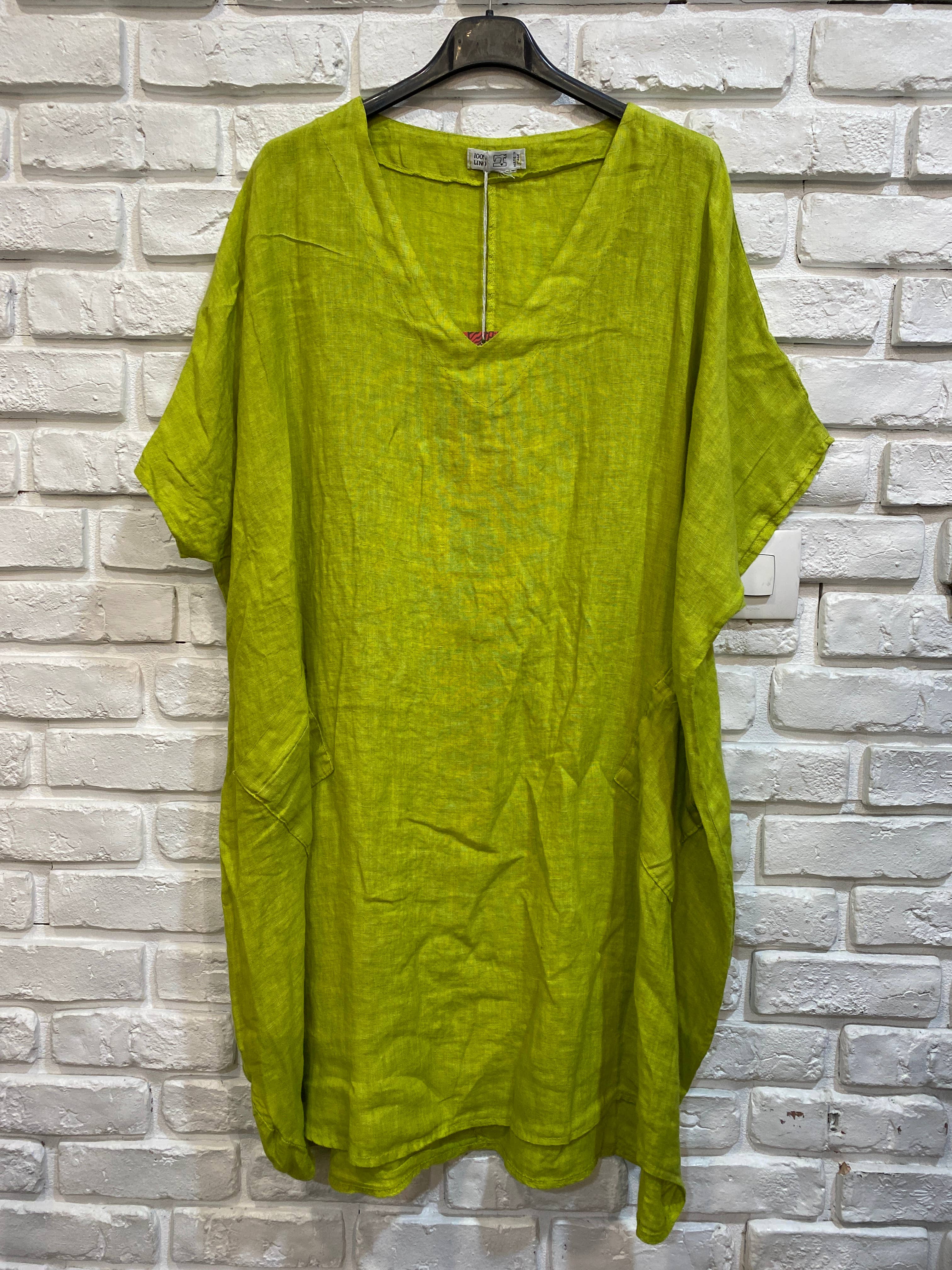 la maison des fibres naturelles - Wholesale Tunic - Women's - Tunic 62804 100% linen made in Italy25