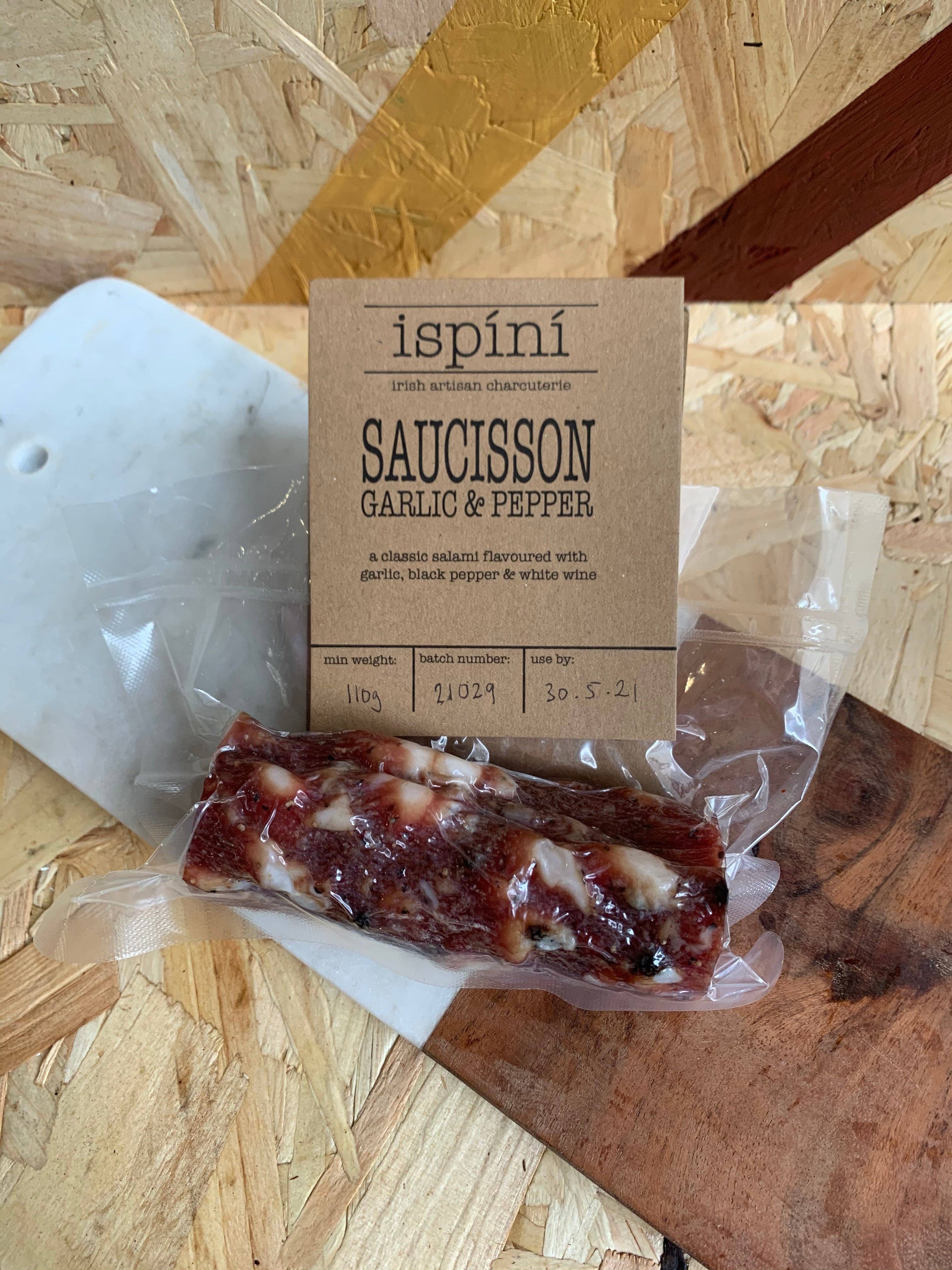 Ispini Charcuterie – wholesale Salami – Saucisson - Garlic & Black Pepper Salami1