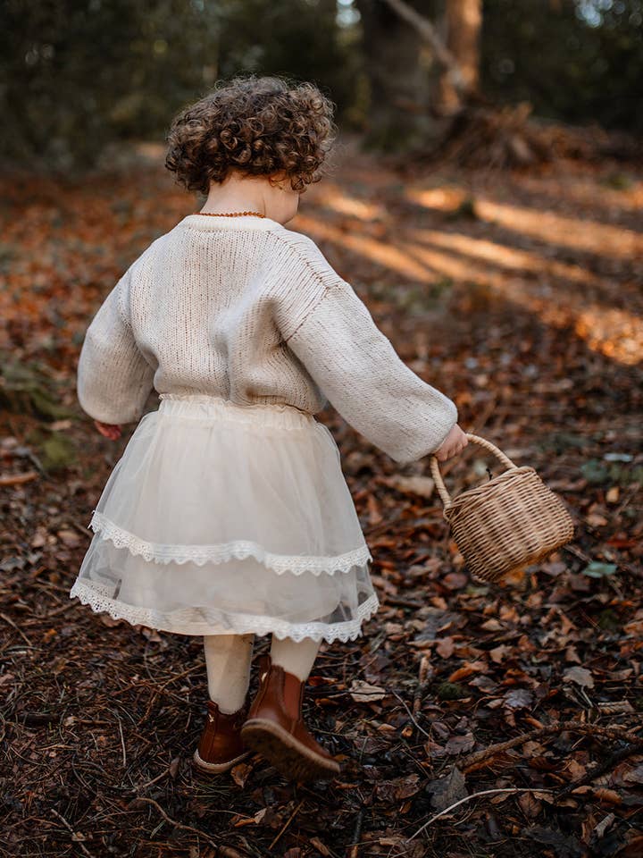 Tyll & spets Tutu | 100% bomullsfodrad | Två nivåer | Gräddfärgad för wholesale av Poet & Deer