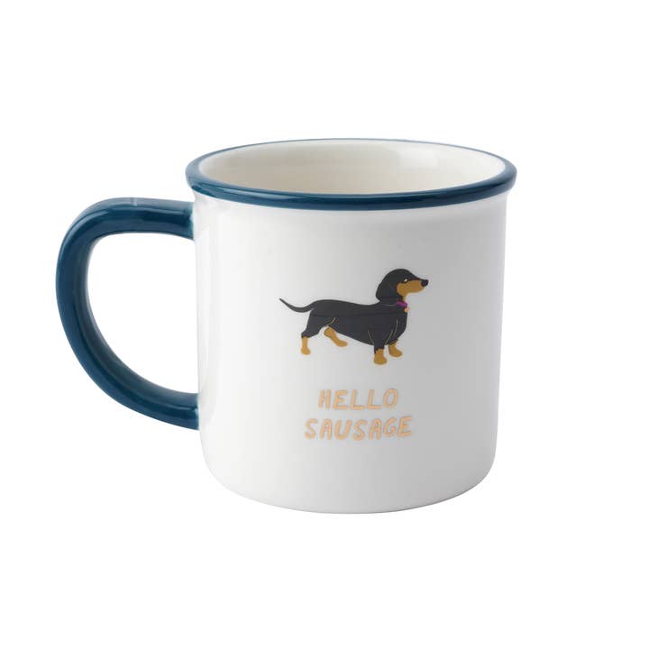CGB Giftware – wholesale Coffee mug – Top Dog 'Hello Sausage' Ceramic Mug in Gift Box