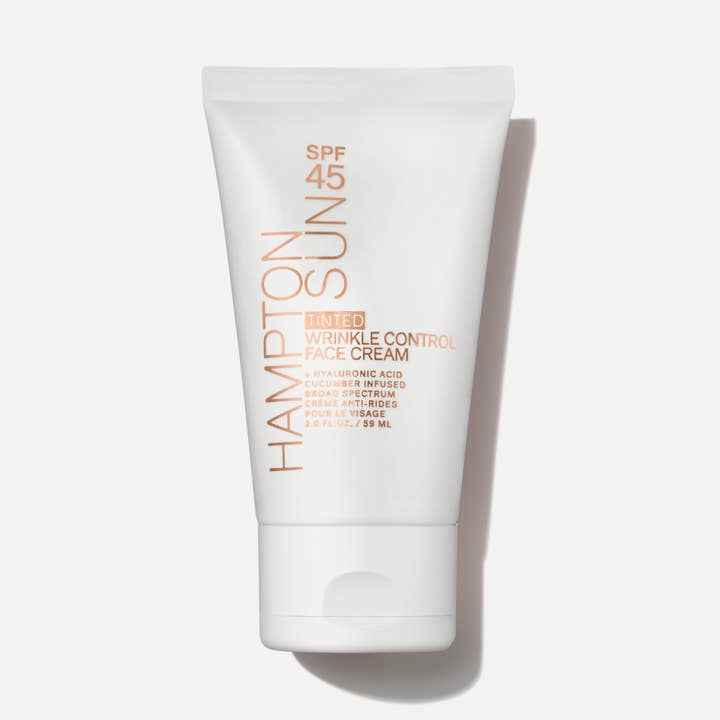 Getinte SPF 45 rimpelbestrijdende gezichtscrème voor wholesale door Hampton Sun