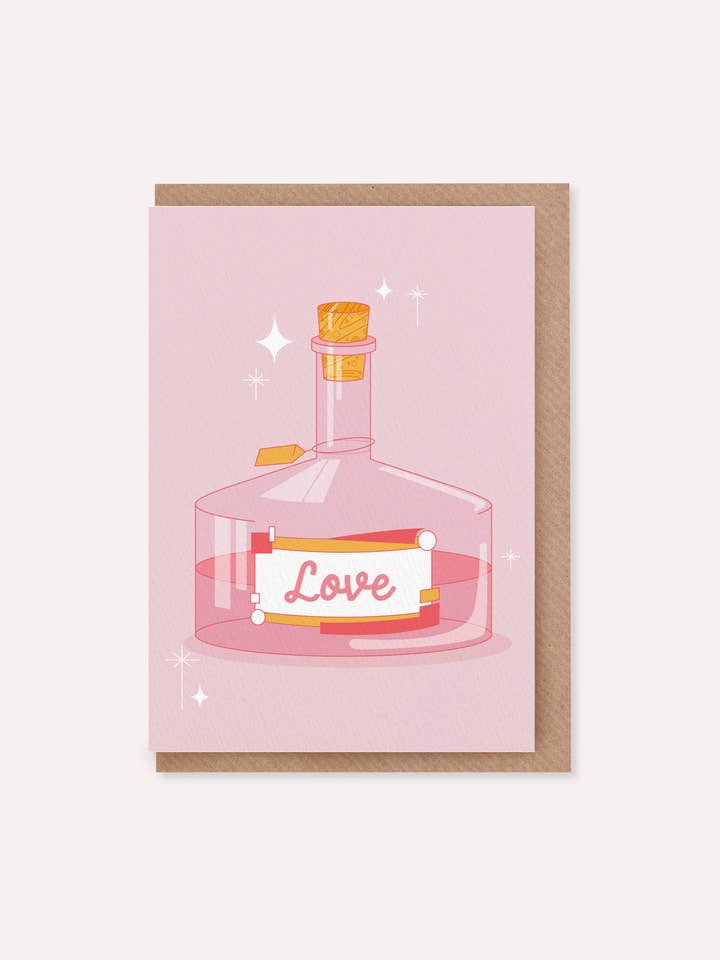 Carta d'amore, carta di pozioni per la vendita all'ingrosso da parte di Fin Studio