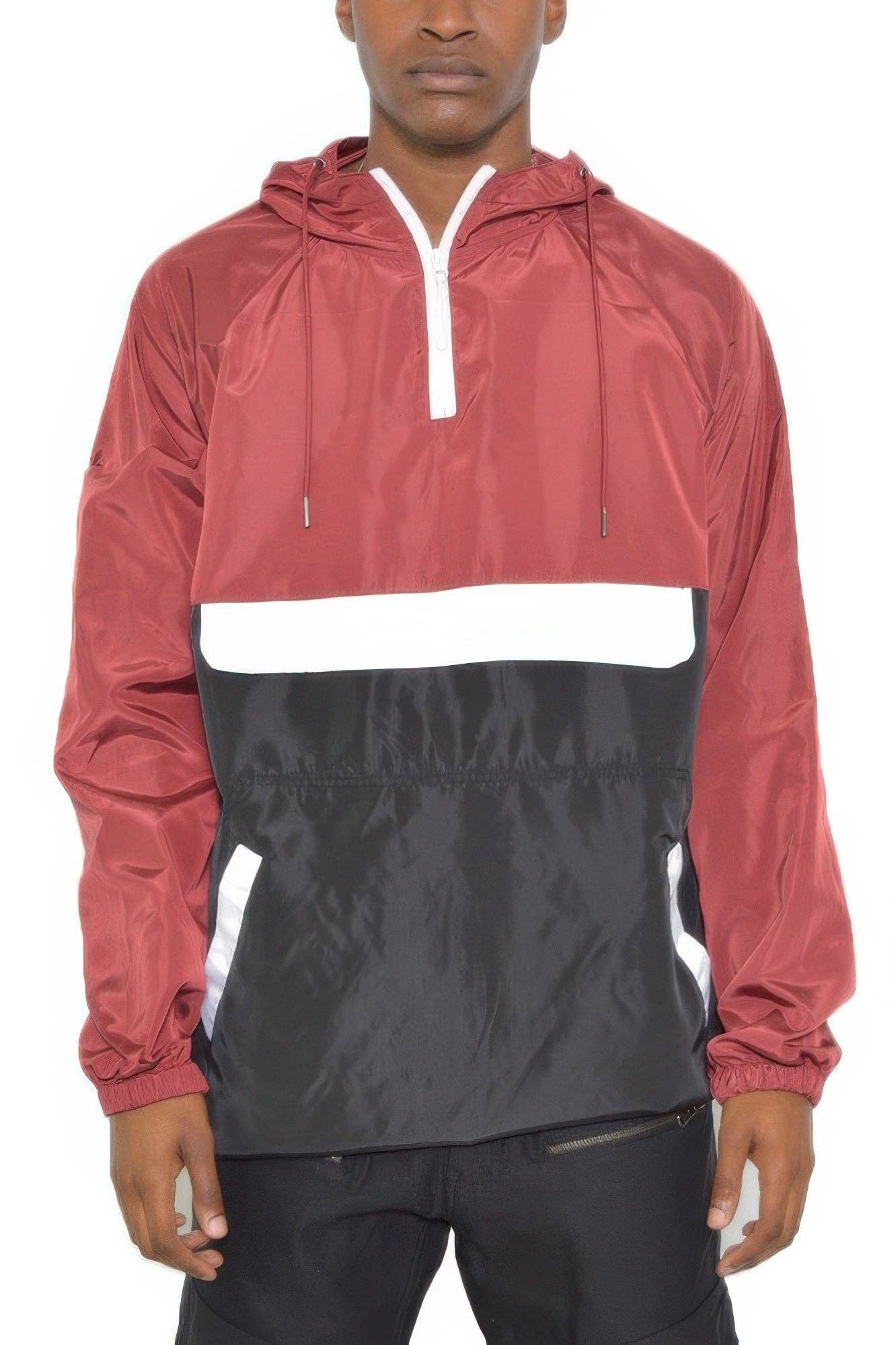 CC Wholesale Clothing - Wholesale Windbreaker - Men's - Color Block Anorak Jacket Pullover Windbreaker3