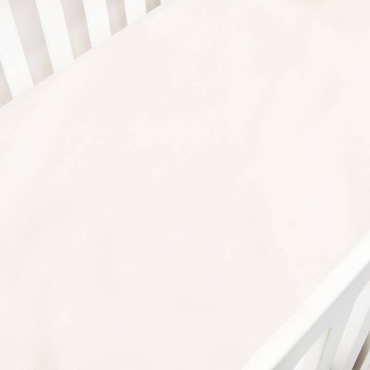 Solid Crib Sheet - Ivory for wholesale by Gooselings