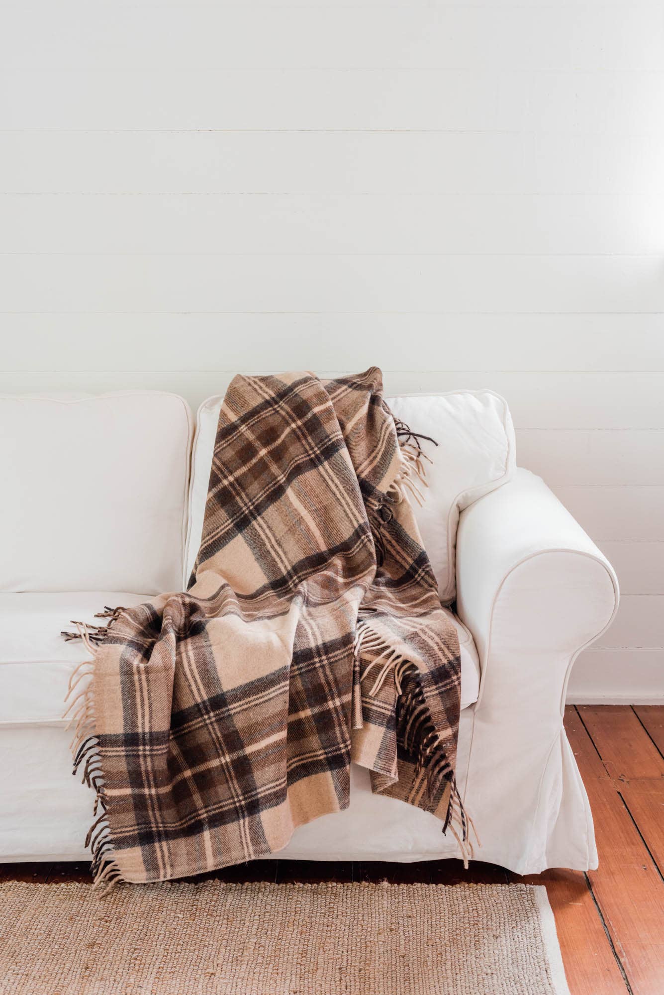 The Grampians Goods Co. - Vendita all'ingrosso Plaid - Coperta Heritage Tartan in lana riciclata15