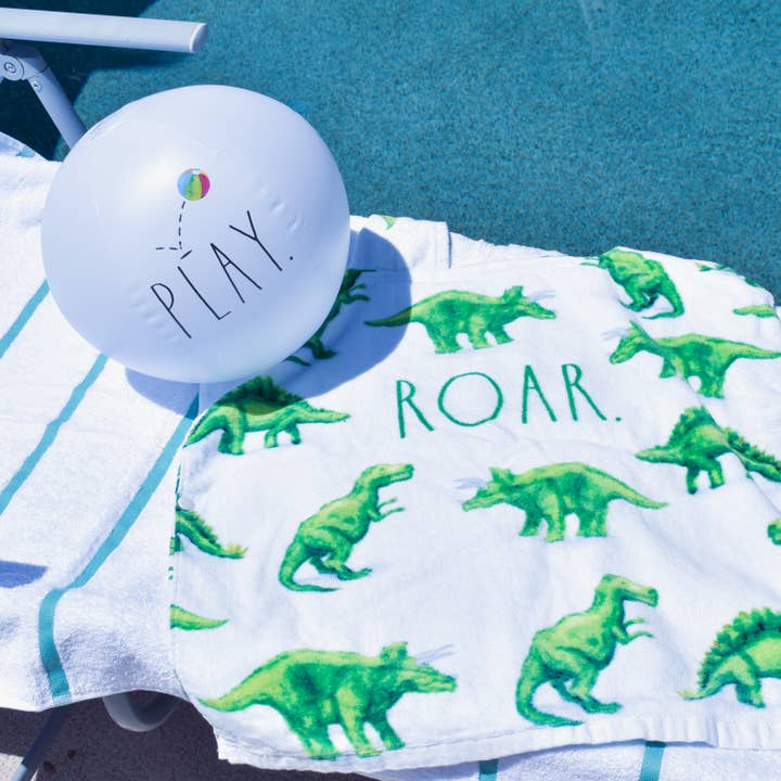 Coconut Outdoor - Wholesale Poncho Towel - Kids & Baby - Rae Dunn Kids Poncho Towel with Beach Ball - 12pk Assortment