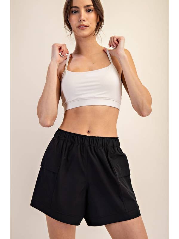 Sunday Morning – wholesale Athletic shorts – Women's – P9063PL37-PLUS SIZE MID RISE LUNAR ADVENTURE SHORT17