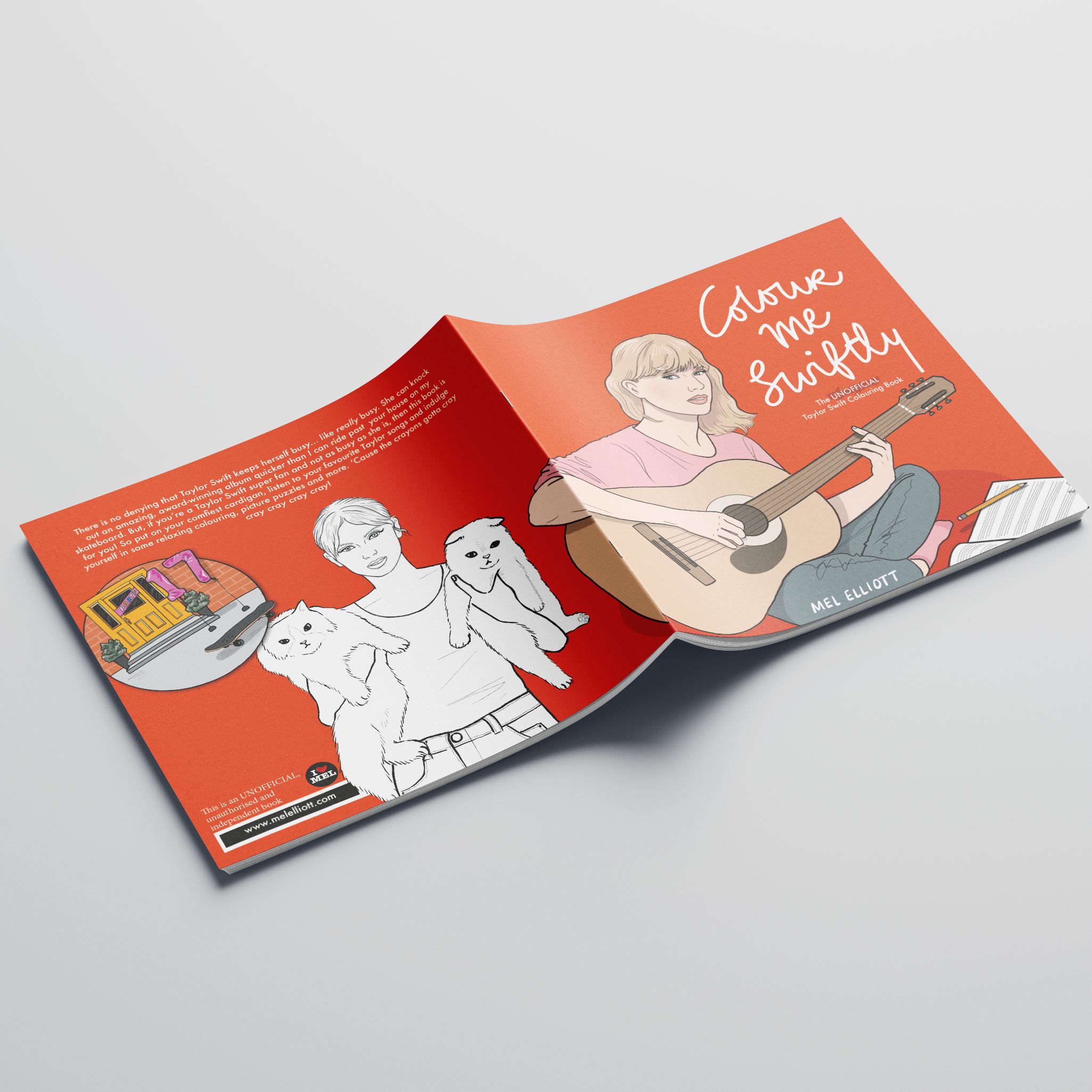 I Love Mel – wholesale Målarbok - Vuxen – Colour Me Swiftly - Inofficiell Taylor Swift Målarbok9