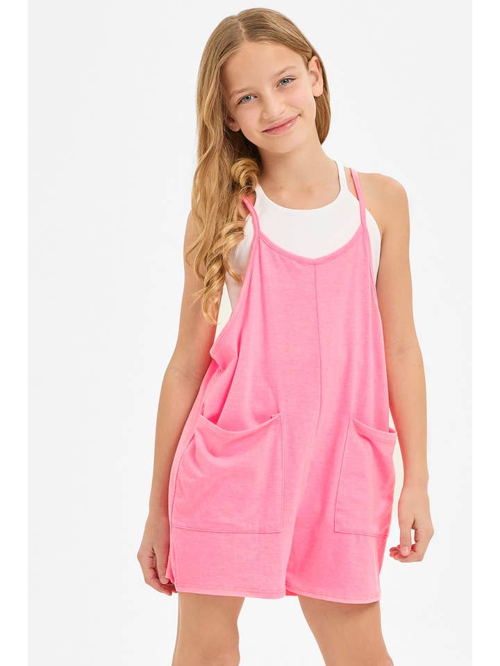 Good Girl - Wholesale Overalls - Kids - Two Pocket Cotton Overall Romper / Onesie