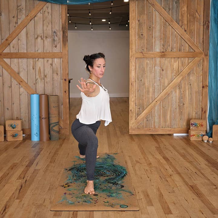 iláSTRATE™ - Wholesale Yoga Mat - Tribute to Keya (Turtle) Cork Yoga Mat3