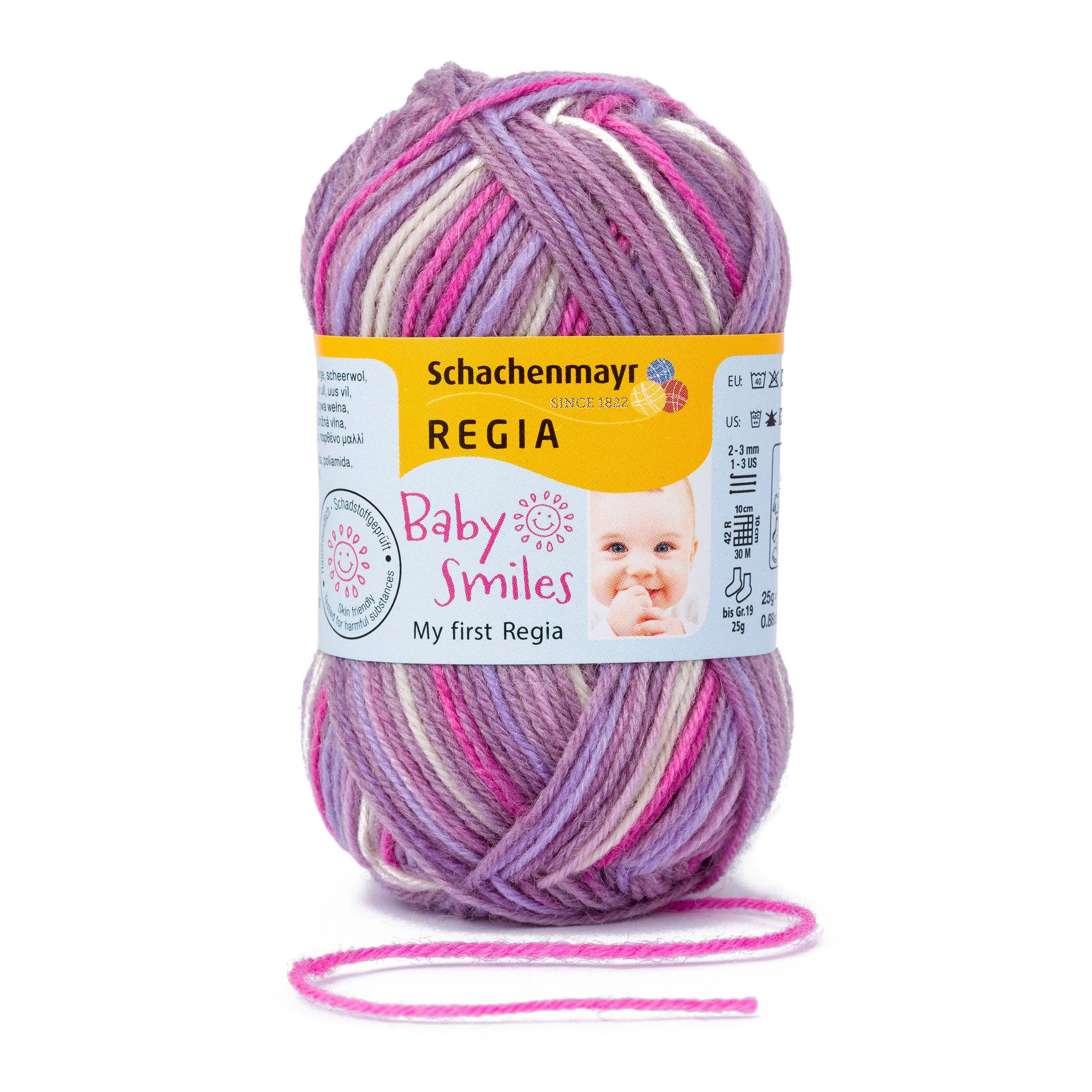 MEZ Crafts Germany – wholesale Garn – REGIA Baby Smiles My First REGIA strumpgarn 10 x 25 g20