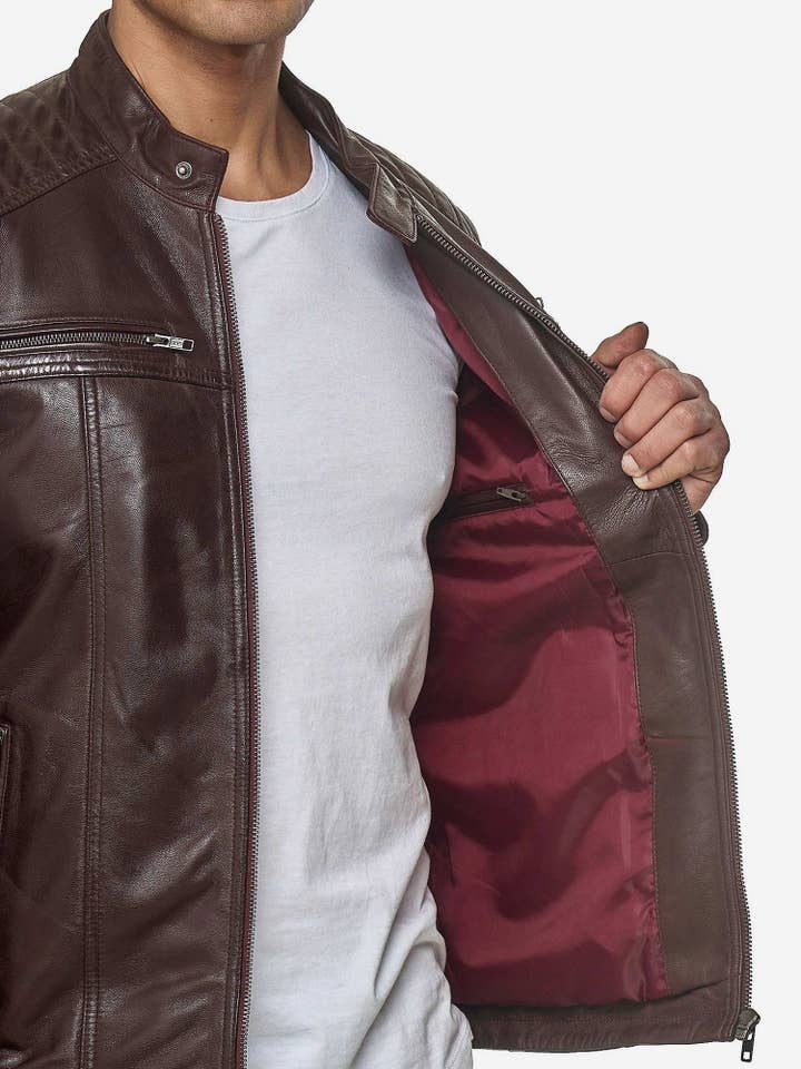 Tazzio – Großhandel Lederjacke – Herren – Tazzio Herren Jacke Lederjacke Biker Echtleder 197095