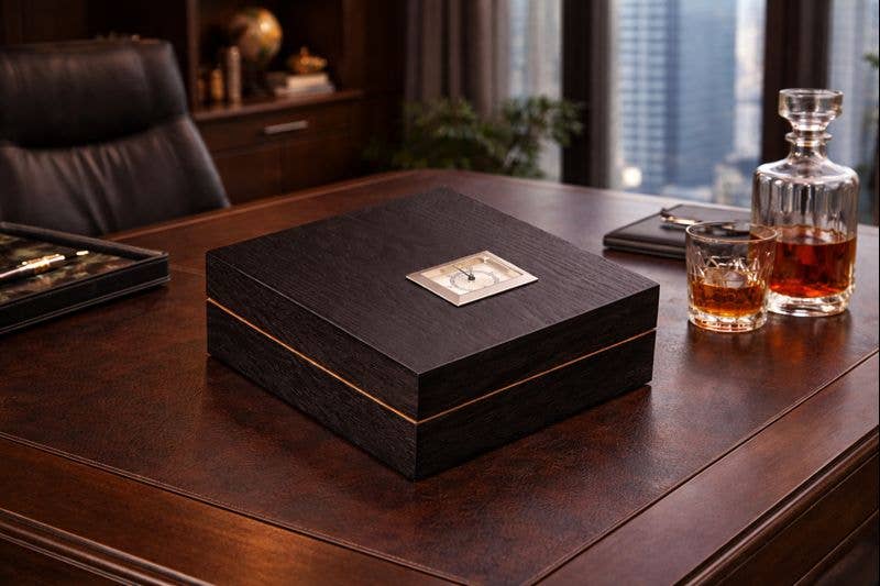 BeyBerk International – Großhandel Humidor/Zigarrenzubehör – BeyBerk International Zedernholz Zigarren-Humidor in Espresso-Holzoptik3