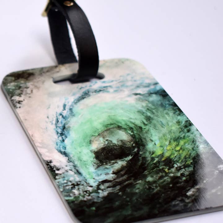 Midnight Wave Luggage Tag for wholesale by Aubrey Emi Designs