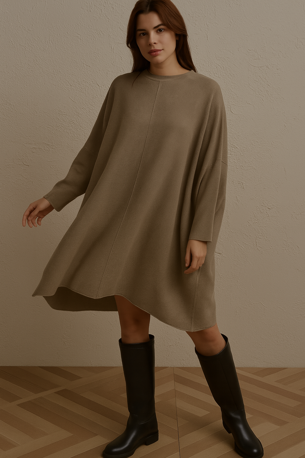 Lucy Sparks - Wholesale Dress - Women's - OVERSIZED RIBBED JUMPER DRESS5