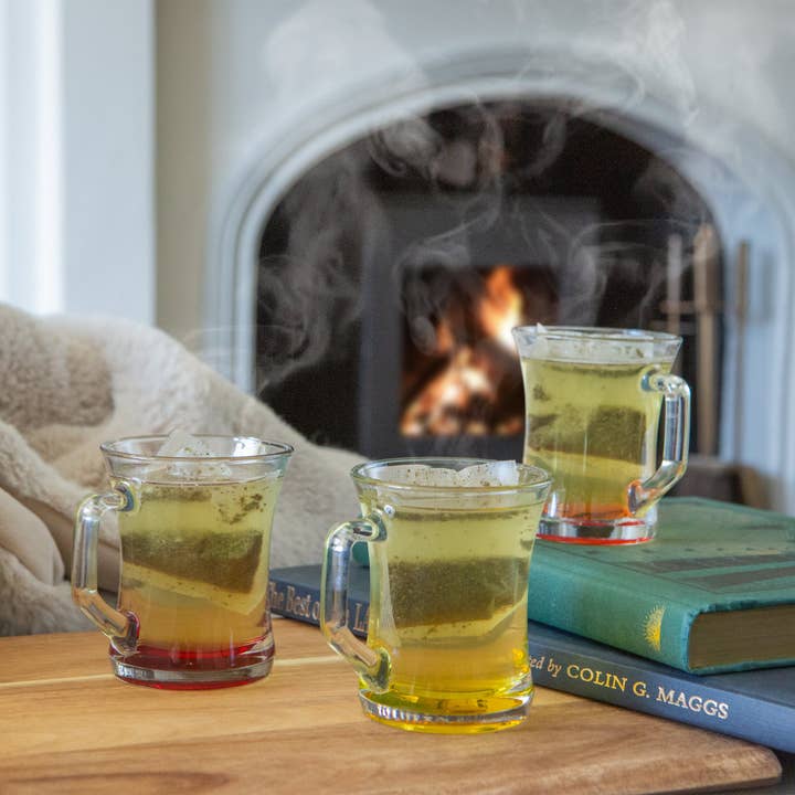 Rinkit Ltd - Wholesale Coffee Mug - 225ml Zen+ Multicolour Base Glass Coffee Mug - By LAV1