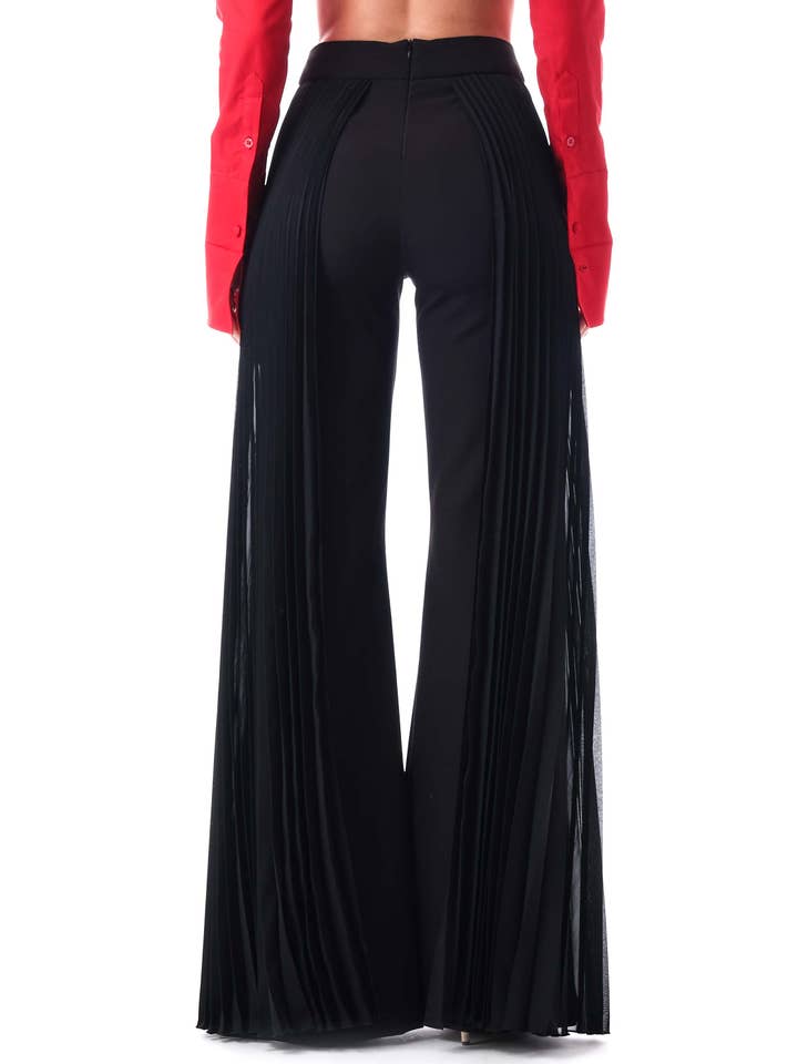 ANTONIA NAE LONDON - Vente Pantalon – femme - Pantalon avec mousseline plissée sur les côtés1