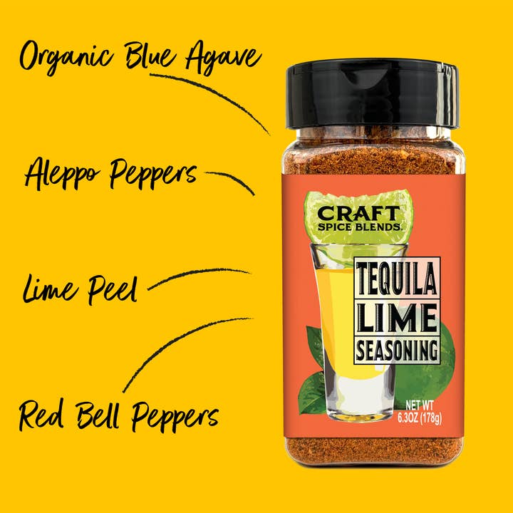 Craft Spice Blends - Wholesale Dried Spice Mix - Tequila Lime Seasoning 6.3oz