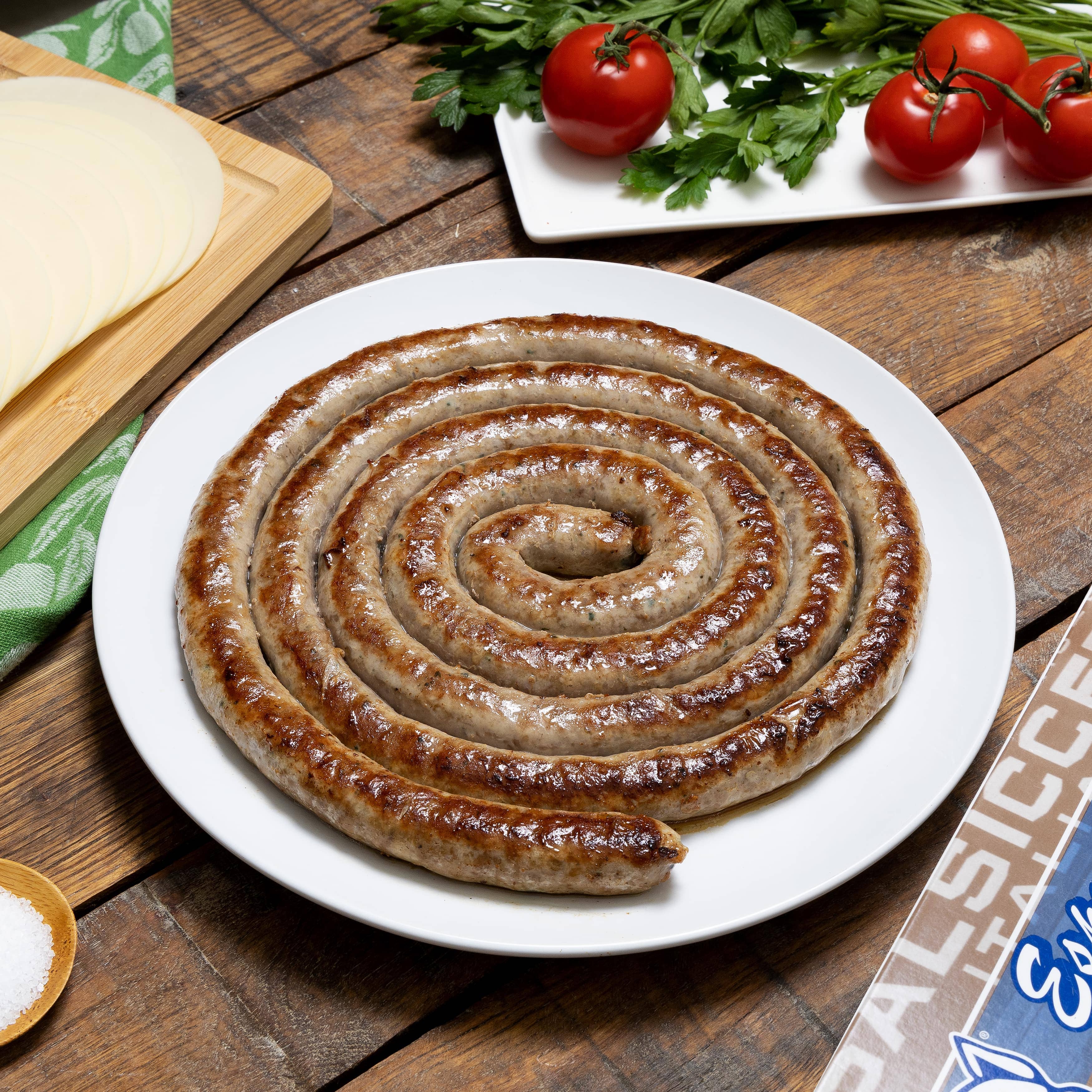 REMOVED BRAND - Wholesale Sausage - 5lb Sweet Sausage with Provolone & Parsley1