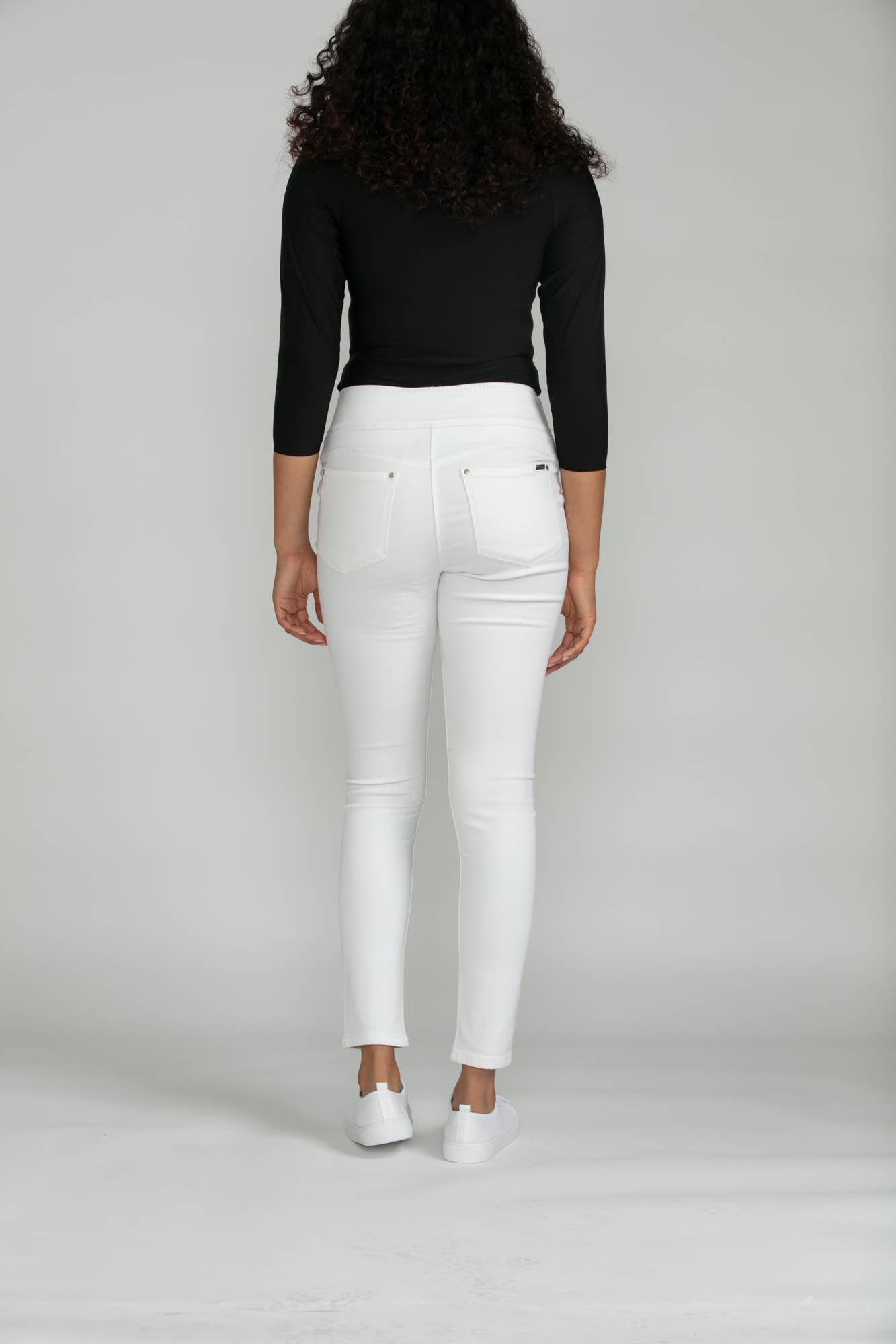 Bluberry Denim – Großhandel Jeans – Damen – BluberryDenim Elastischer Bund Slim White BBD-EW-ALONDRA3