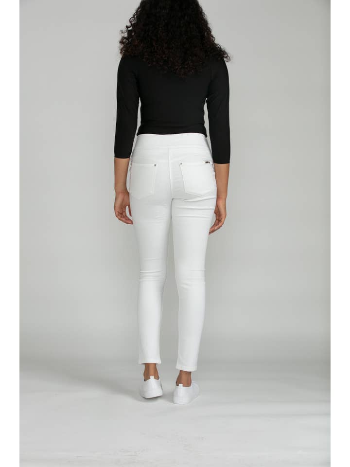 Bluberry Denim – Großhandel Jeans – Damen – BluberryDenim Elastischer Bund Slim White BBD-EW-ALONDRA3