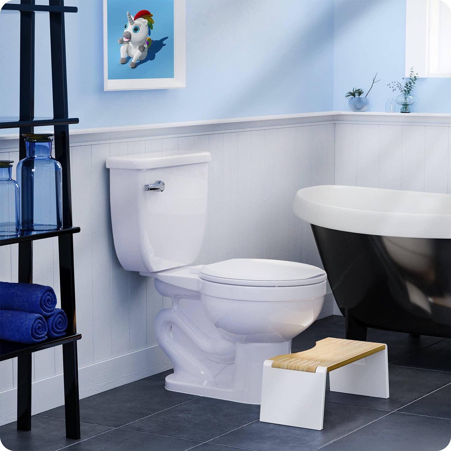 Squatty Potty – Engroshandel Taburet – Squatty Potty Stockholm Bambus Foldbar Toilet Skammel9