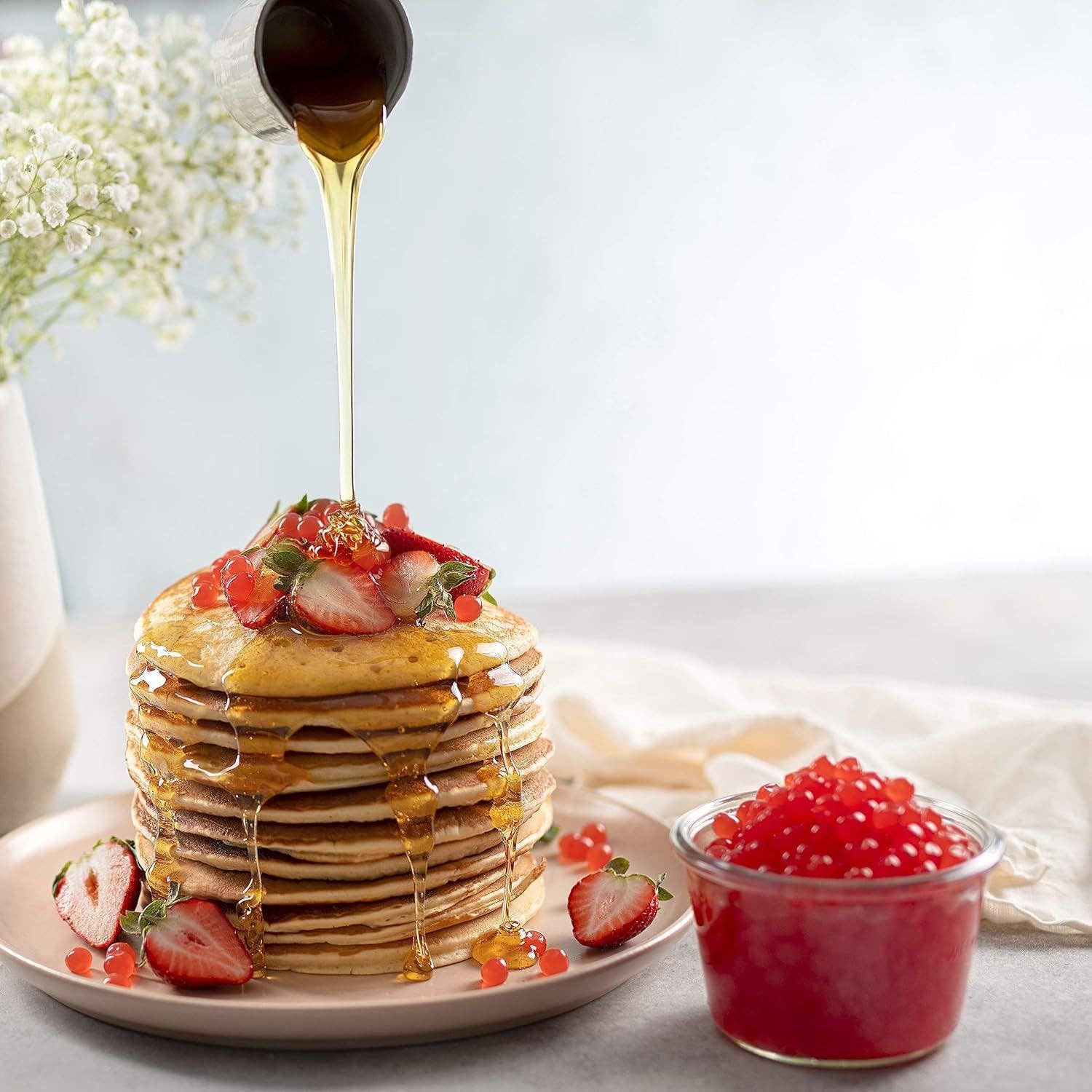 Syruvia - Wholesale Beverage Mix - 1 LB Mango Flavored Popping Boba5