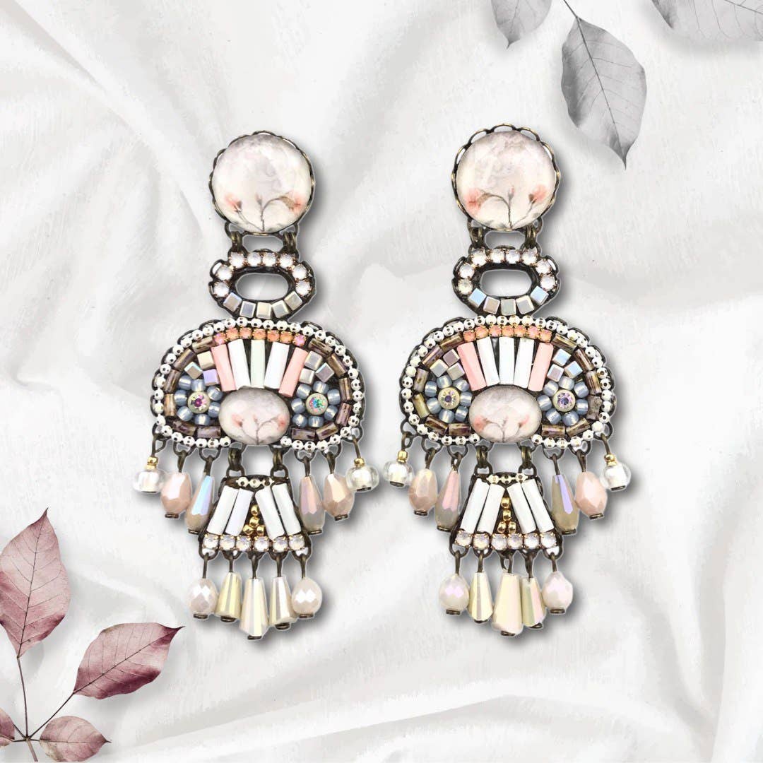 melizijewelry - Wholesale Dangle Earrings - Blanca crystal earrings