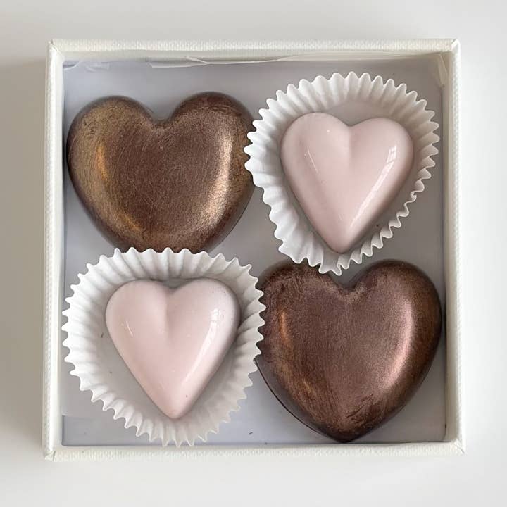 Rose Heart Assortment for wholesale by Tabbara Chocolates