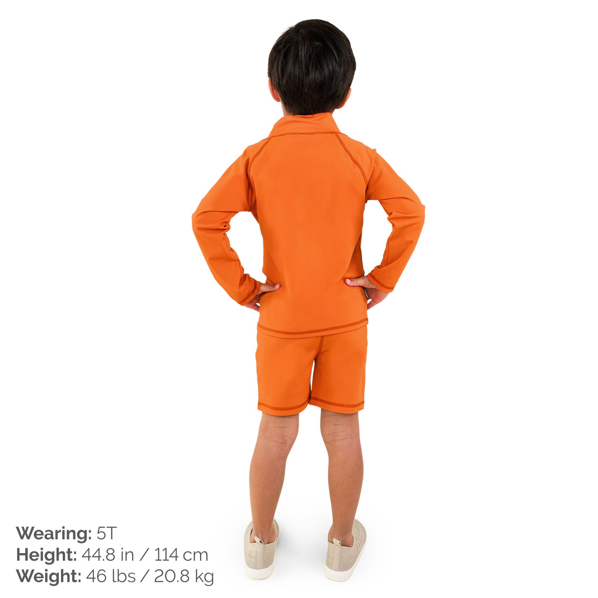 Jan & Jul - Wholesale Swim Shorts - Kids - Tangerine | Kids UV Swim Trunks2
