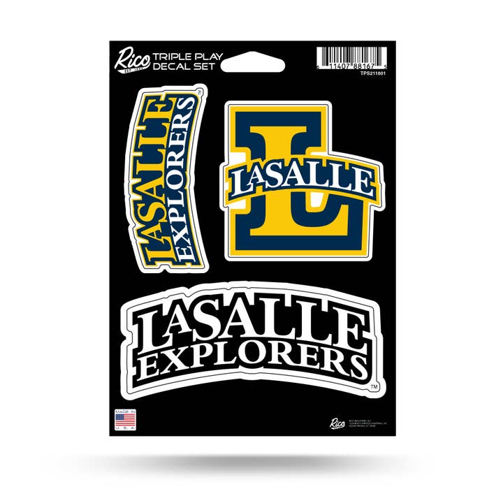 NCAA La Salle Explorers Standard Triple Play Sticker and other Purchase Wholesale comida saludable. Free Returns & Net 60 Terms on Faire trending on Faire.
