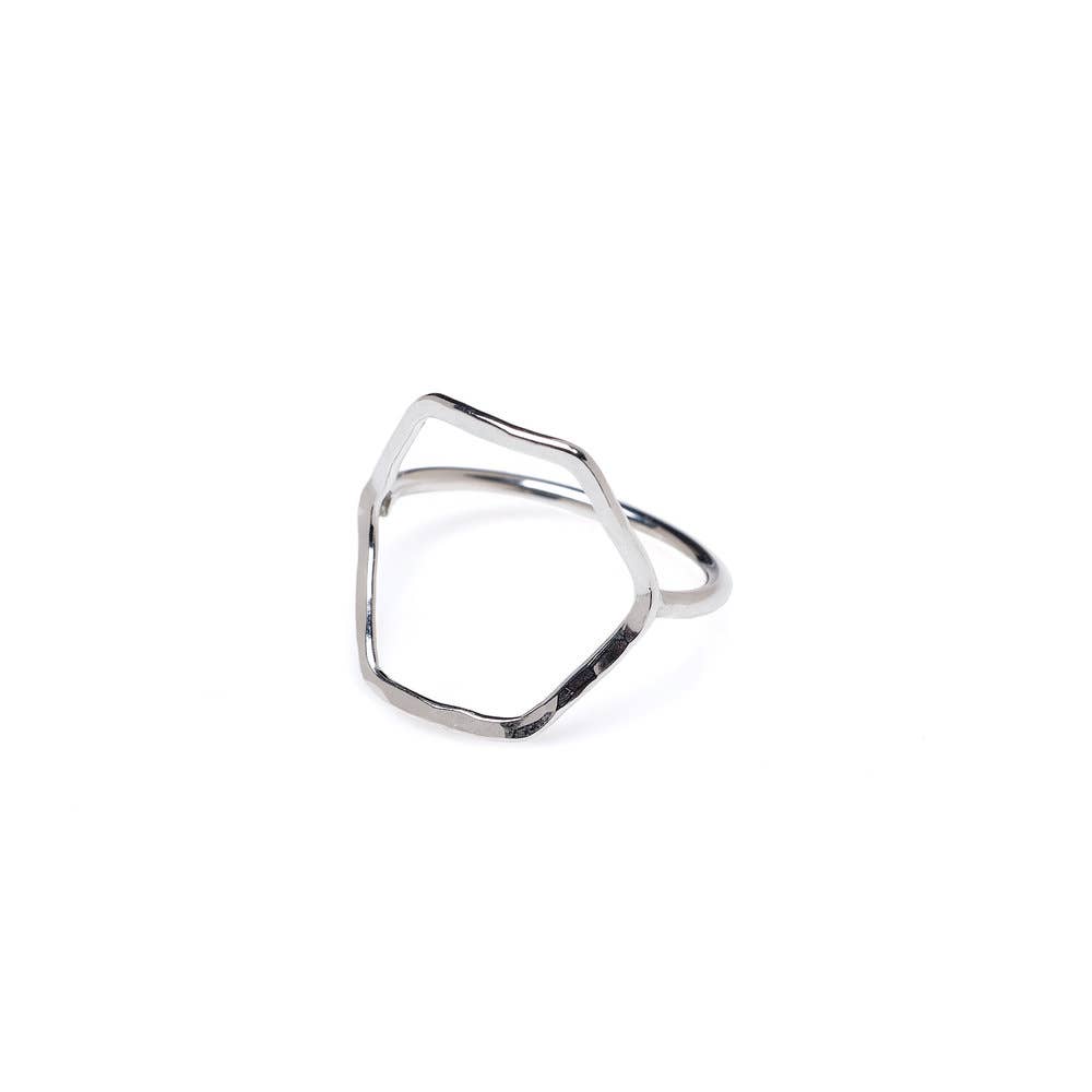 Kenda Kist Jewelry - Wholesale Band/Stacked Ring - Hexagon Ring2