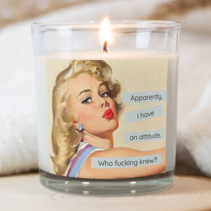 Attitude, Soy Wax Candle, Recycled Wine Bottle for wholesale by Emare Aroma