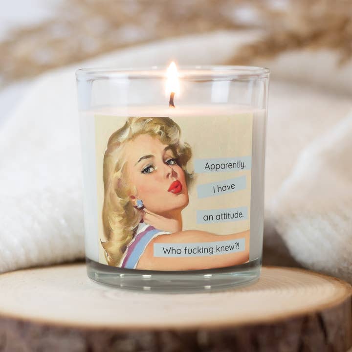 Attitude, Soy Wax Candle, Recycled Wine Bottle for wholesale by Emare Aroma