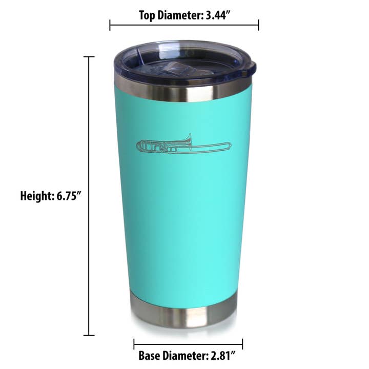 bevvee - Wholesale Insulated Mug/Tumbler - Trombone Insulated Travel Tumbler - Band Musician Gifts9