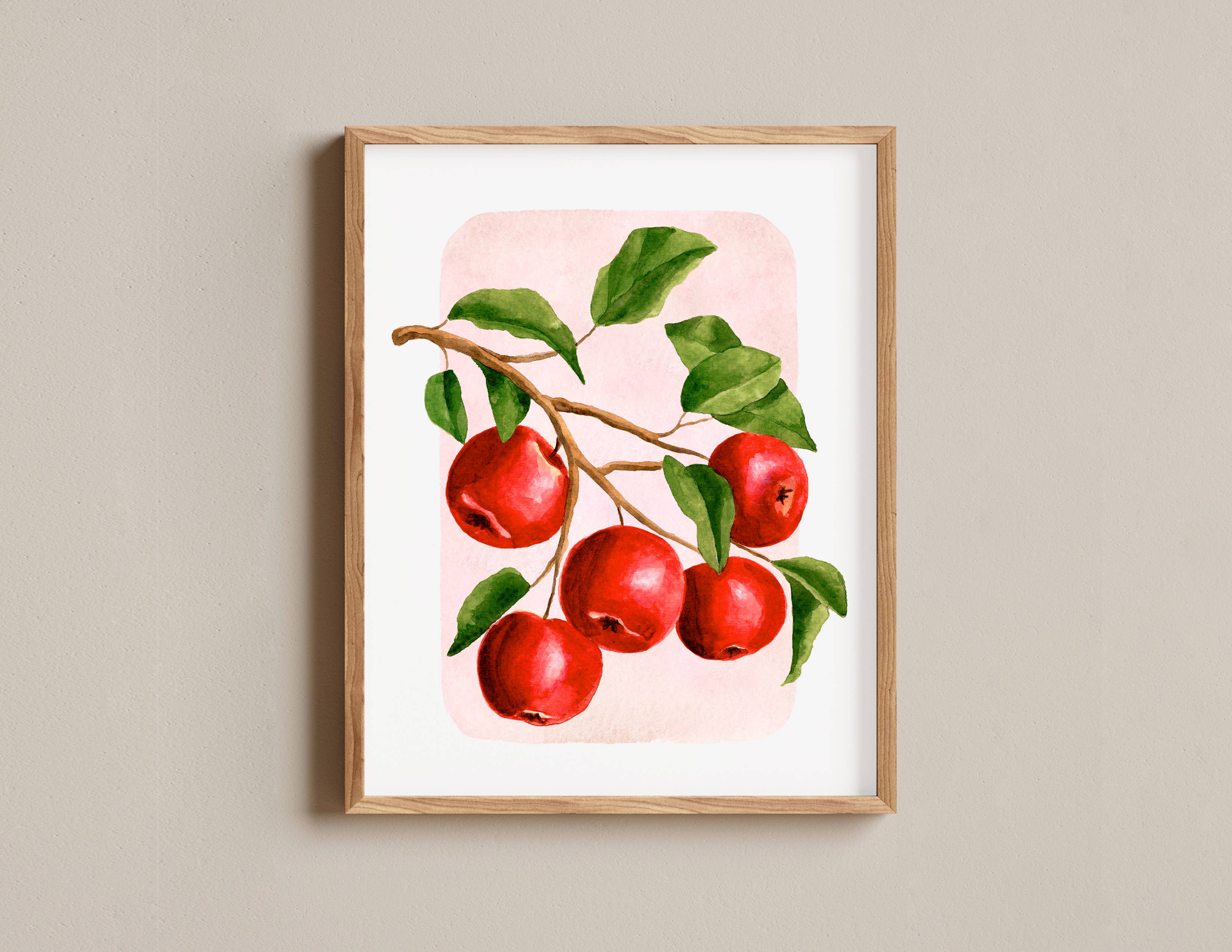 NorthHouse Creative Co. - Wholesale Art Print - Apples Watercolor Print1