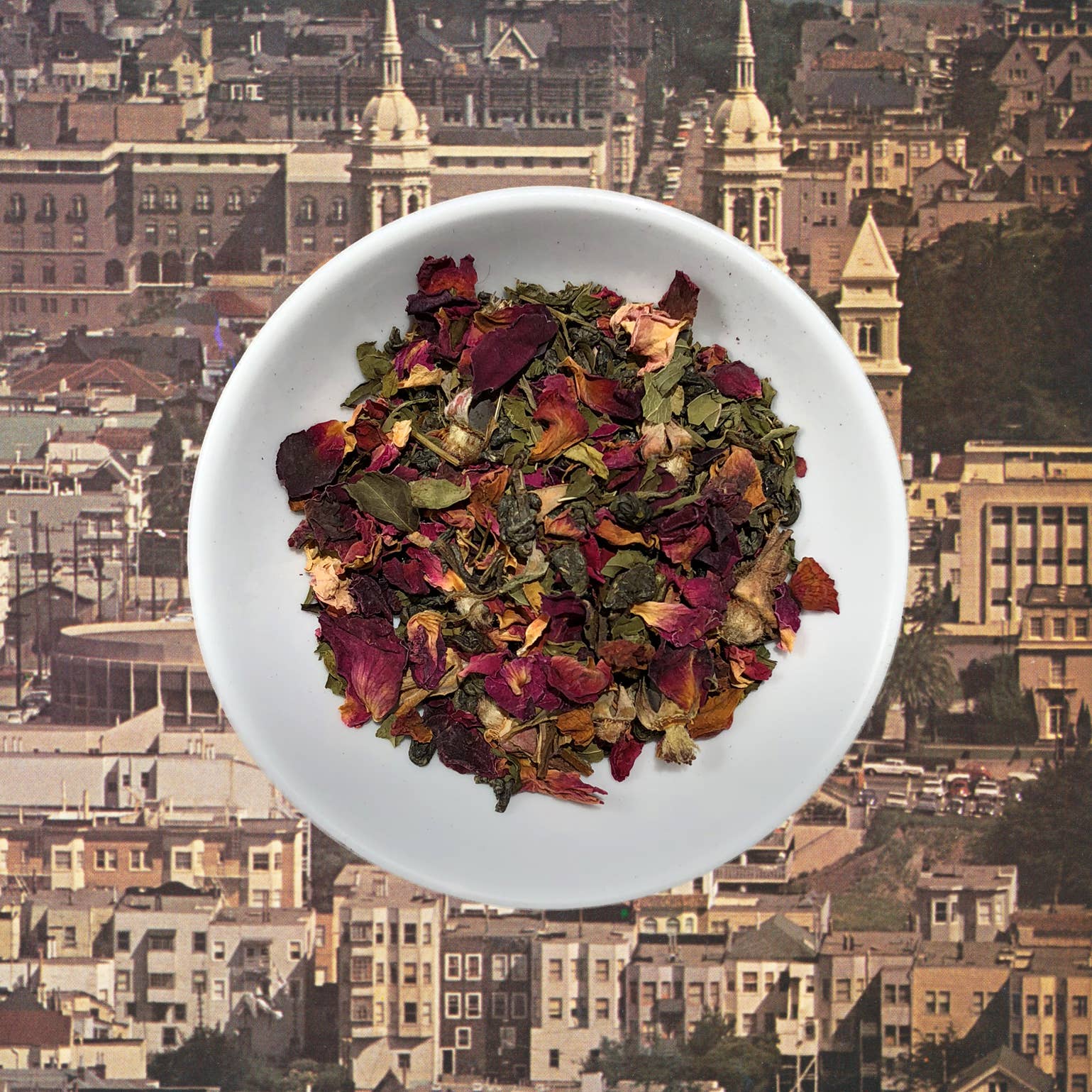 Flowerhead Tea - Wholesale Loose Tea - Double Mint Rose Loose Tea1
