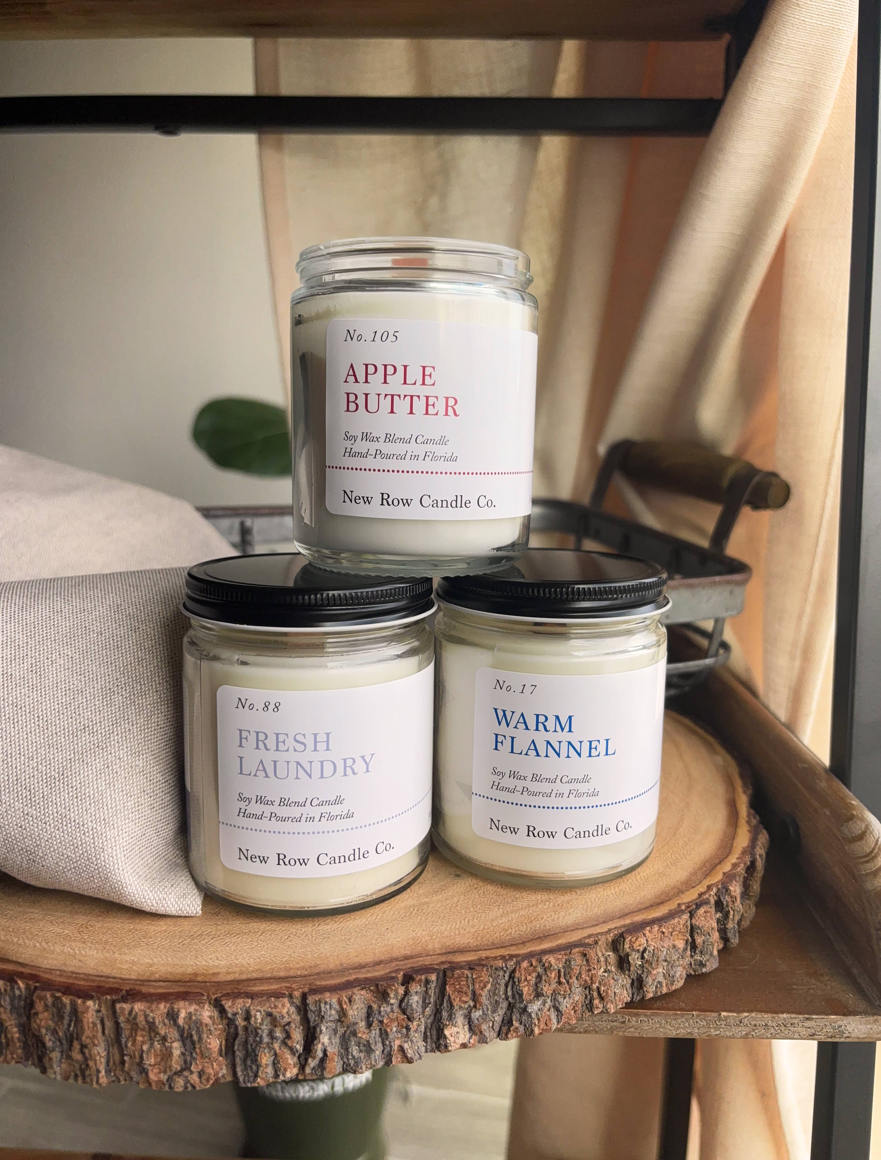 New Row Candle Co. - Wholesale Jar/Filled Candle - Mango + Pineapple Wood Wick Farmhouse Candle4