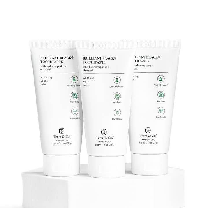 Terra & Co. - Wholesale Toothpaste - Brilliant Black Toothpaste Travel Size 1