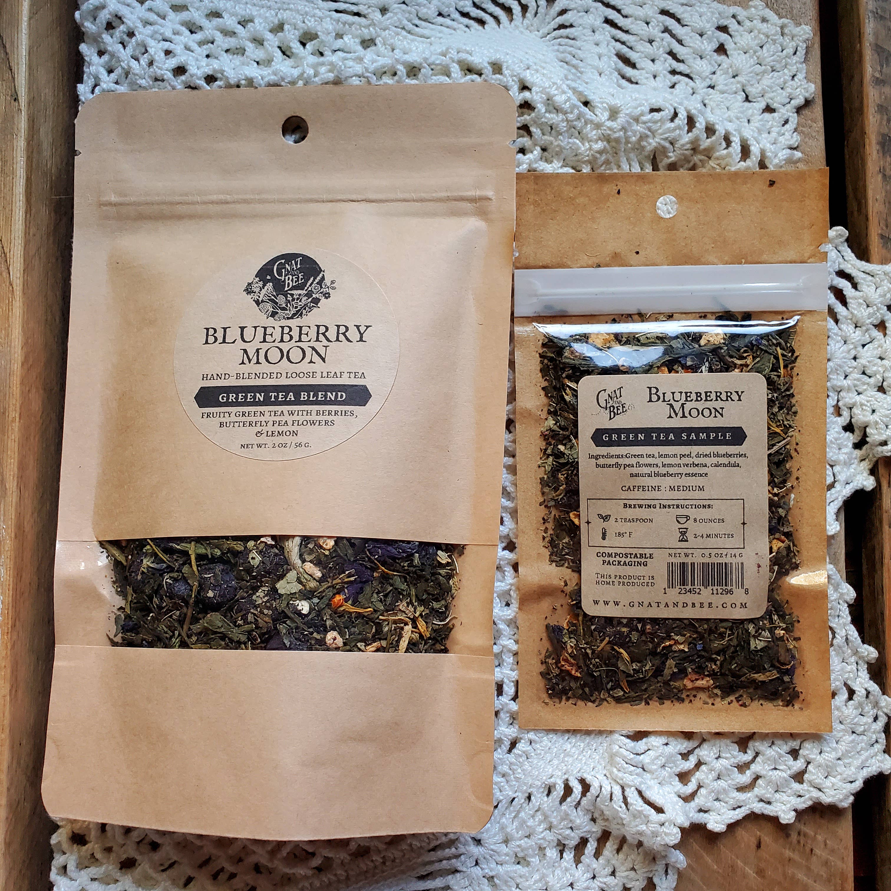 Gnat and Bee - Wholesale Loose Tea - Blueberry Moon | Green Loose Leaf Tea2