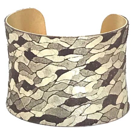 a.v. max – Großhandel Manschettenarmband – Lederumwickelte konkave Manschette|Viele Farben10