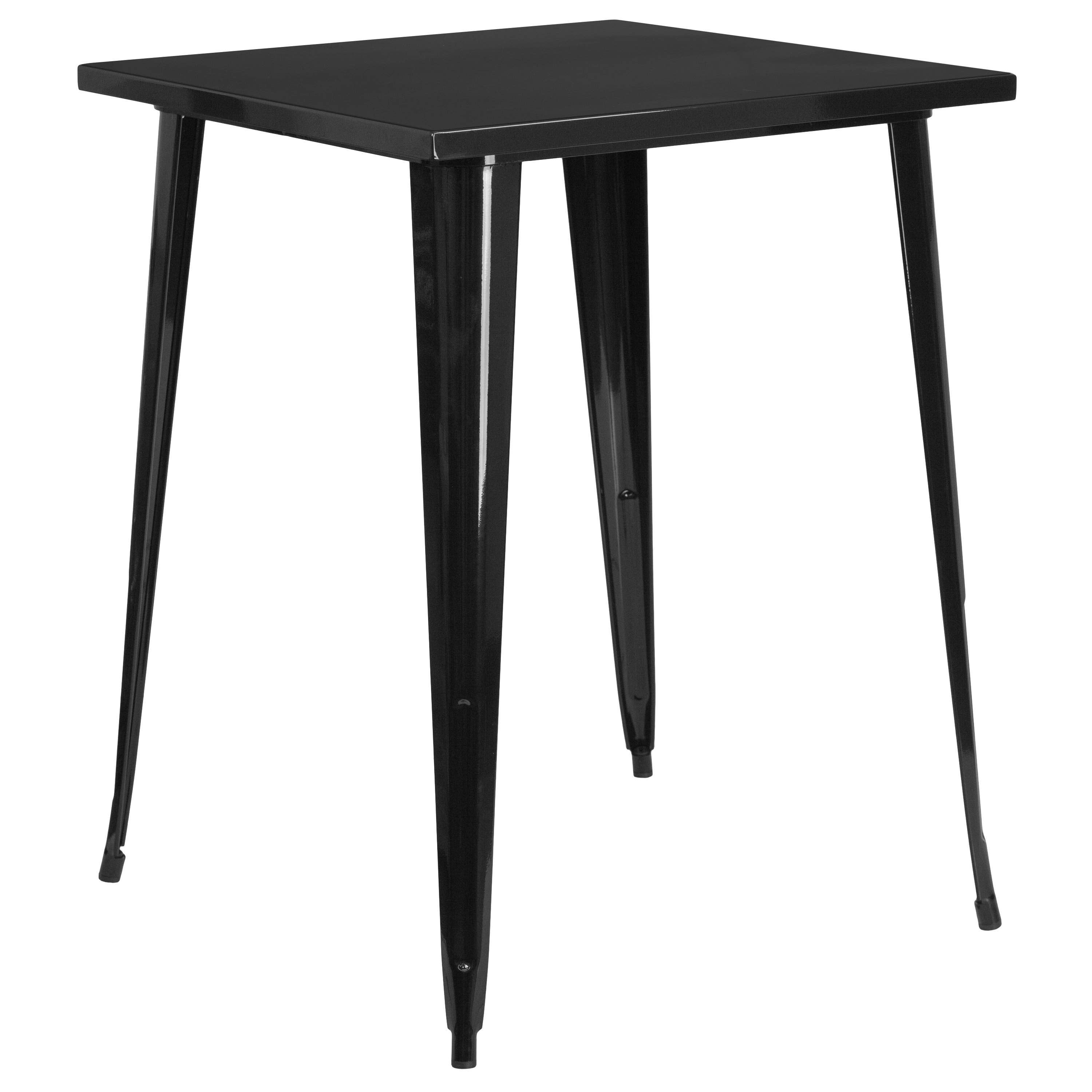 31.5" Square Black Metal Bar Height Table for wholesale on Faire1