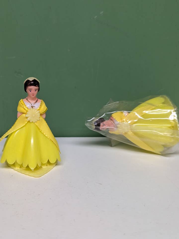 Yellow large bridesmaid cake topper for wholesale by vintagegoodies