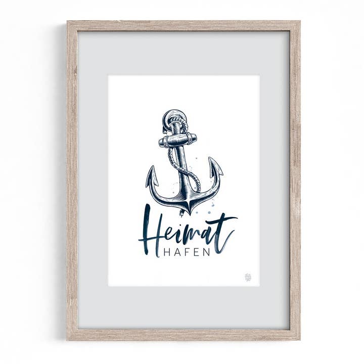 chili type – wholesale Poster – Maritim affisch A4 med passepartout - Hemmahamn