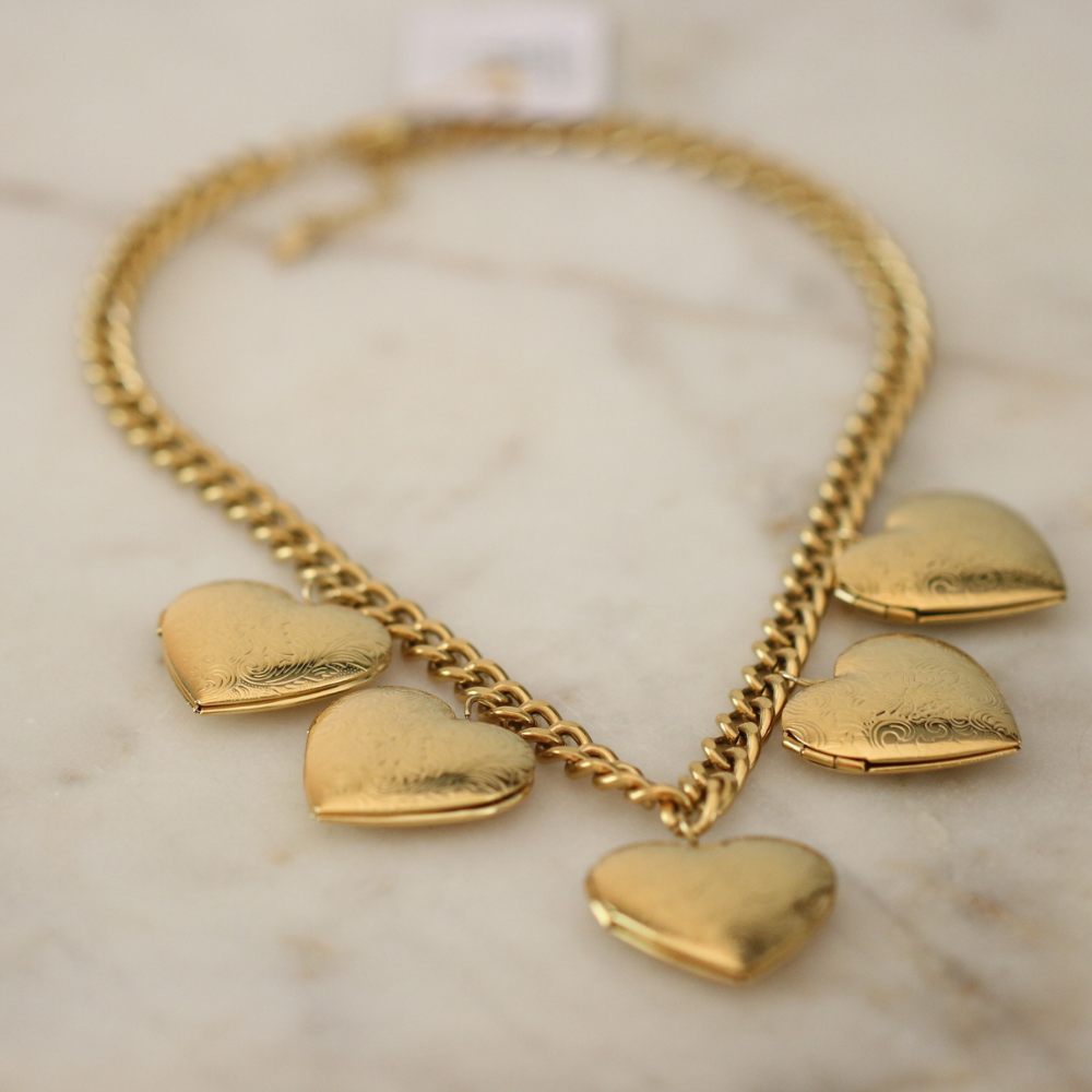 Deep South Originals Inc. – wholesale Locket necklace – Margot Heart Locket Necklace-Stainless Steel1