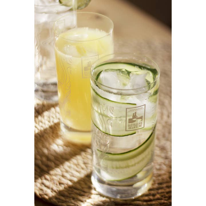 Distillerie de la Seine – wholesale Cocktail/liquor glass – Screen-printed Tumbler glasses - 35Cl