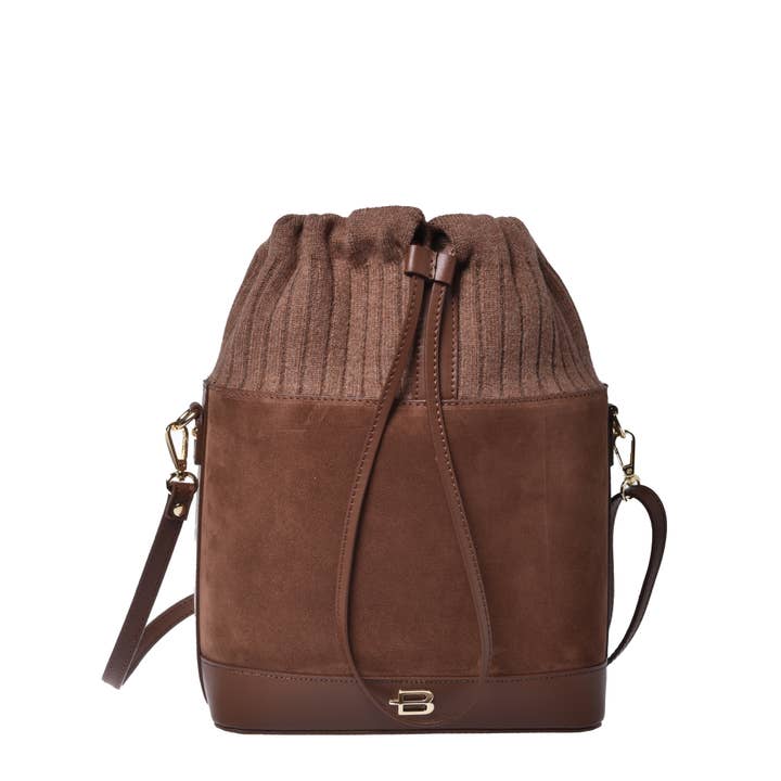 Crossbody Tumb.L&Knit Taupe voor wholesale door Baldinini