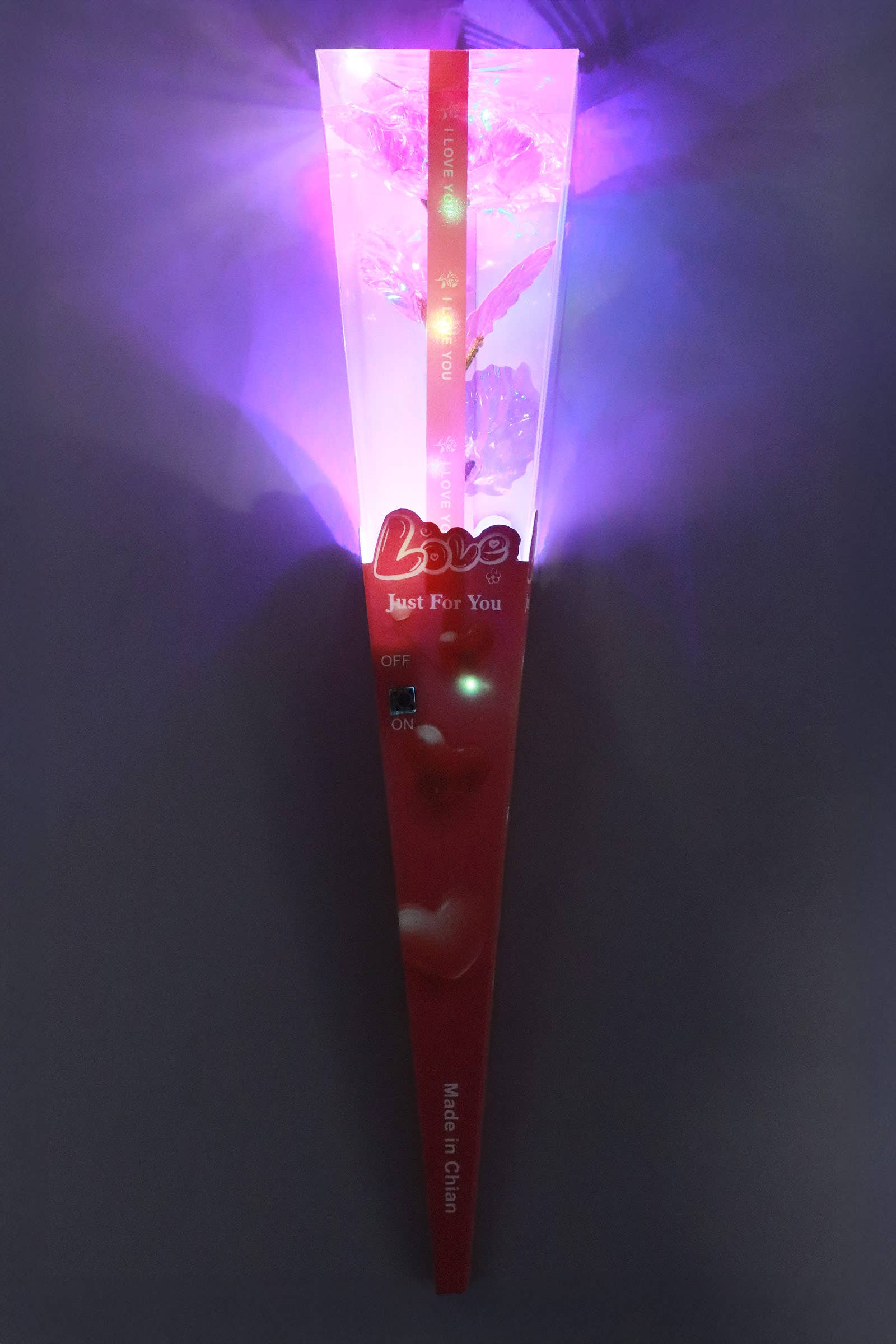 ASSORTED Shiny Metallic Galaxy Rose Light-up Gift Box for wholesale on Faire5