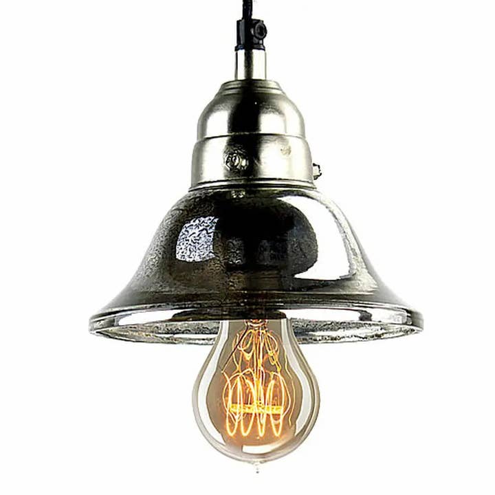 Antiqued kvicksilver glas klocka hänge för wholesale av Mothology Home