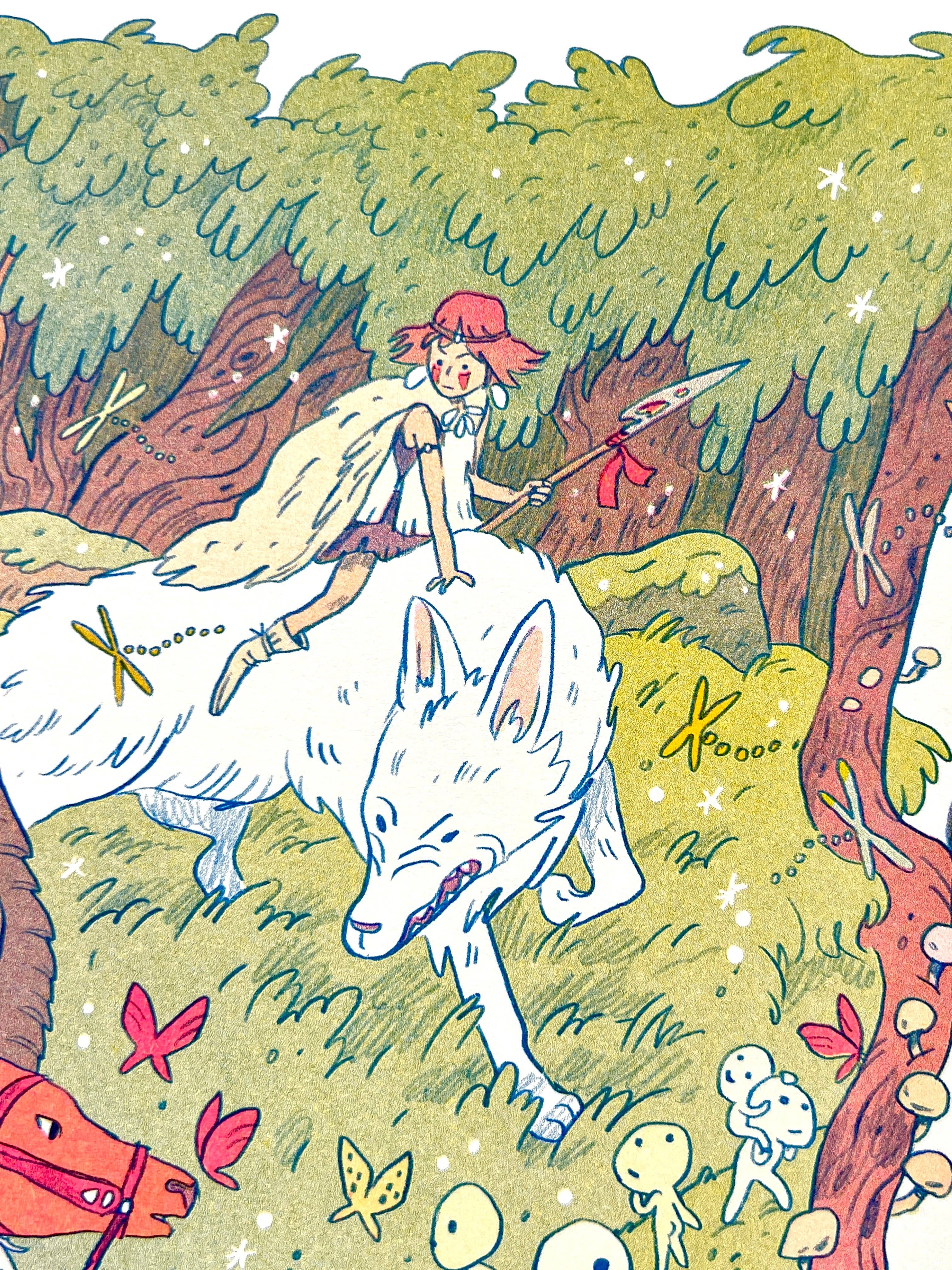 Natalie Andrewson - Wholesale Art Print - Princess Mononoke Large Print2